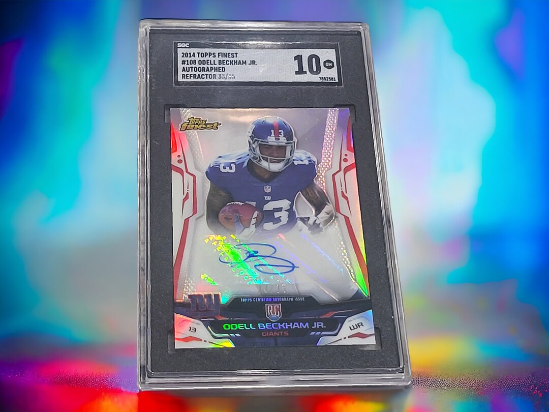 Odell Beckham Jr Autographed Rookie Card 33/35 - Etsy