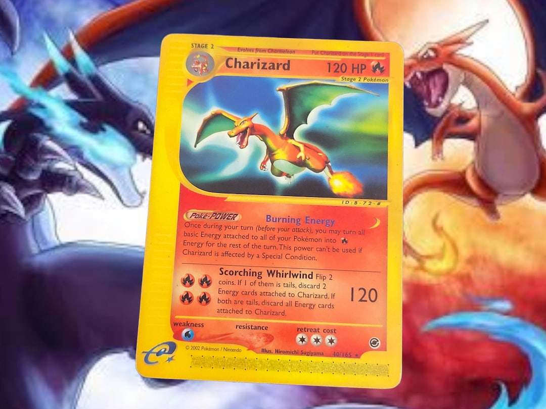 Charizard Expedition Pokemon Card - Etsy