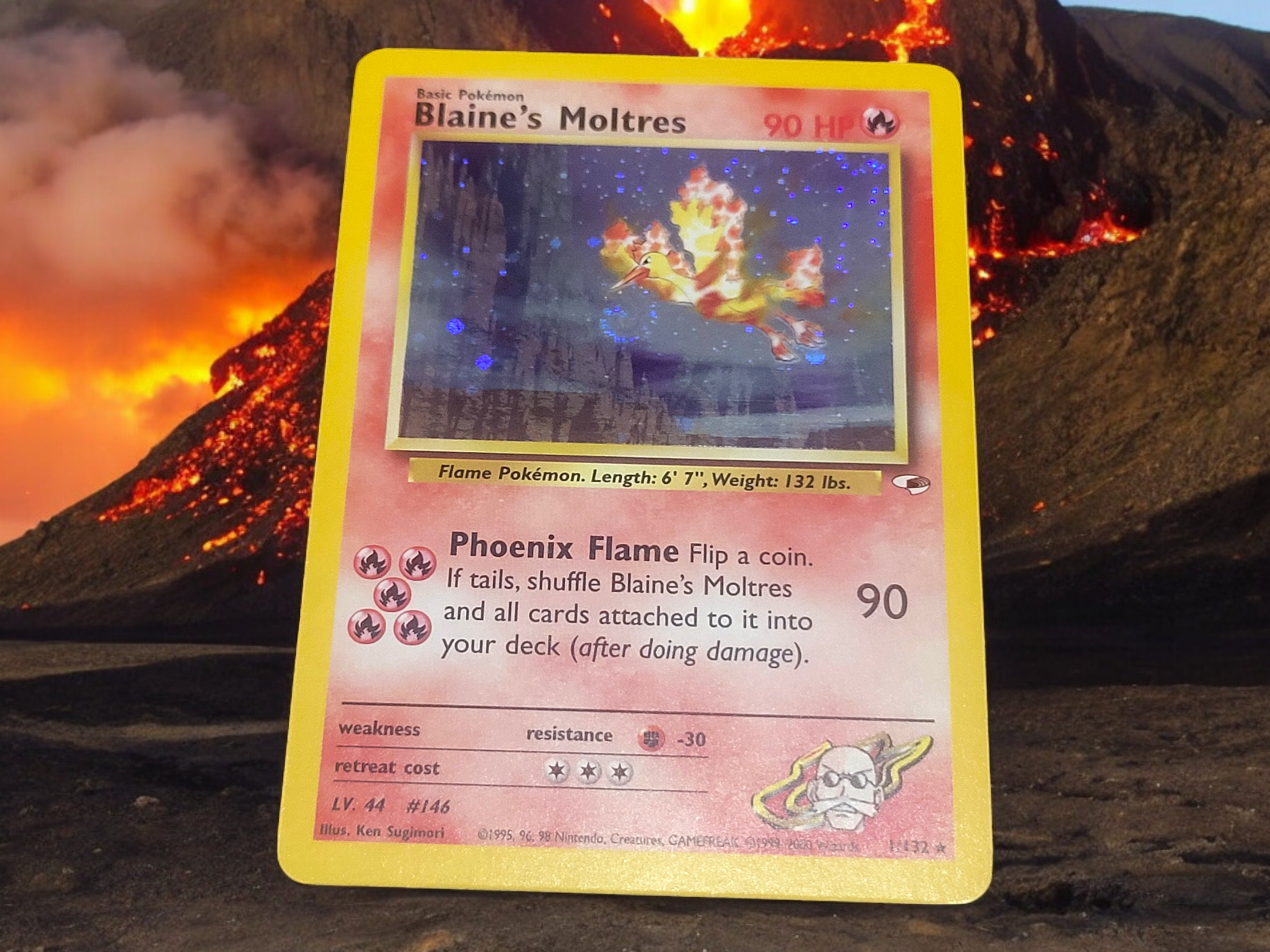 blaine's moltres pokemon card value Blaine's Moltres 001/132 Gym Heroes Holo for sale online