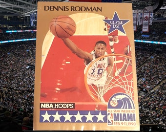 Dennis Rodman 1990 All Star Basketball Card, Trading Card, Collectible, NBA, Sports