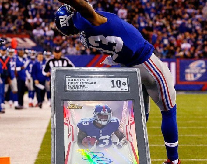 Featured listing image: Odell Beckham Jr Autographed Rookie Card 33/35