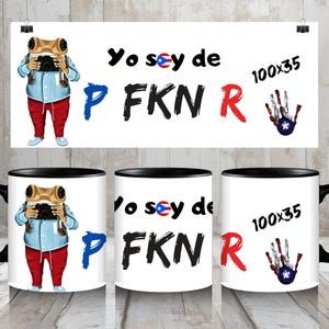 "Eu sou de P FKN R" Estêncil para caneca de 11 oz -