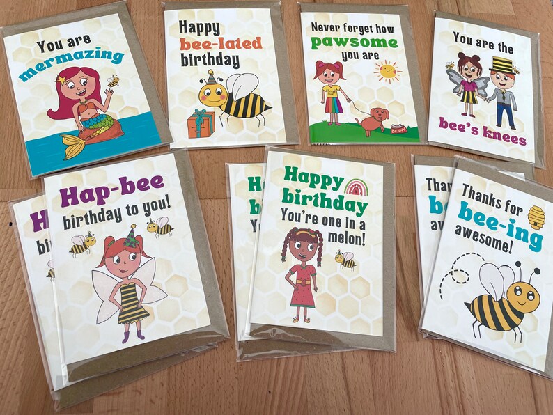 Mixed pack of 10 cards Children's cancer charity fundraising image 3