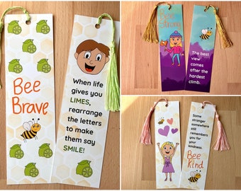 Bookmark with tassel | Inspirational quotes | Children's cancer charity fundraiser