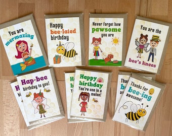 Mixed pack of 10 cards | Children's cancer charity fundraising