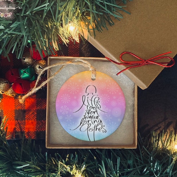 Fashion Ornament | Christmas Ornament | Personalized Ornament | Keepsake | Gift