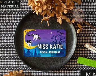 Tandheelkundige naamplaatje | Tandartsassistent naamplaatje | Hygiënist naamplaatje | Gepersonaliseerde naamplaatje | Naampin | Naambadge | Tandarts