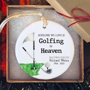Golf-Denkmal Ornament | Golf-Foto-Verzierung | Golfer-Denkmal | Golfen | Golfen im Himmel | Andenken | Erinnerung | In Erinnerung