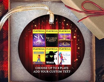 Broadway Ornament | Playbill Ornament | Theater Ornament | Musical Ornament | Play Ornament | Theater Gift | Broadway Gift