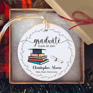 Graduate Ornament | Abschluss Ornament | Uni Ornament | College-Abgänger | Schulabschluss | Graduate Geschenk | Geschenk zum Abschluss