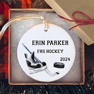 ornement de hockey | Hockey | Cadeau de hockey | Ornement photo