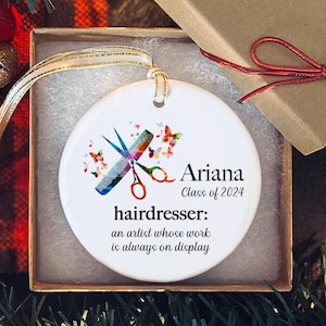 Hair Stylist Ornament | Hairdresser Ornament | Beautician Ornament | Hair Academy | Hair Styling