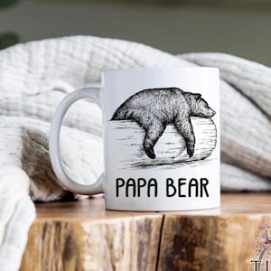 Papa Bear Mug | Custom Mug | Coffee Cup | Gift | Dad Bear Mug | New Dad | Dad Nap