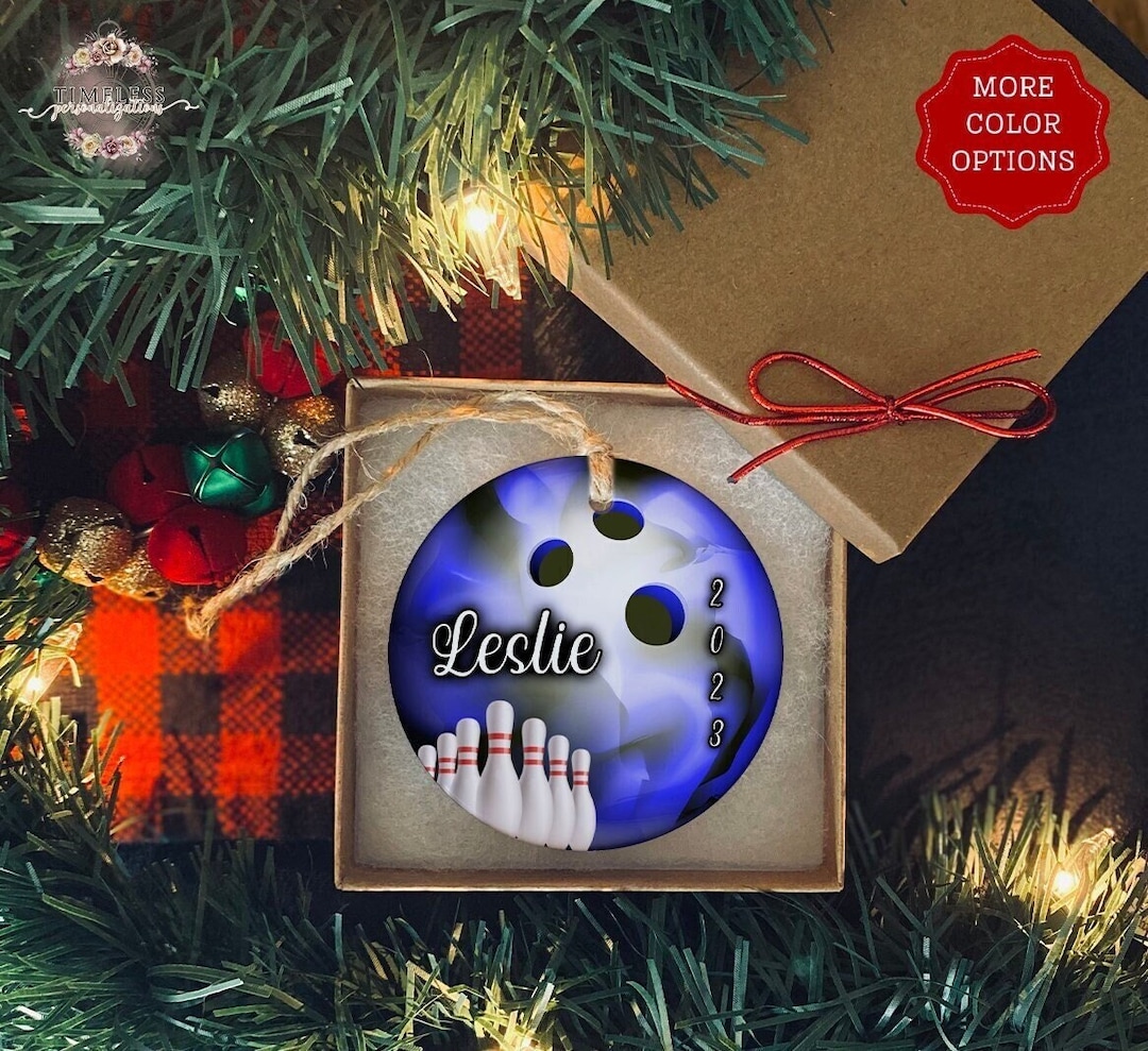 Bowling Ornament Bowling Gift Personalized Ornament Keepsake Etsy