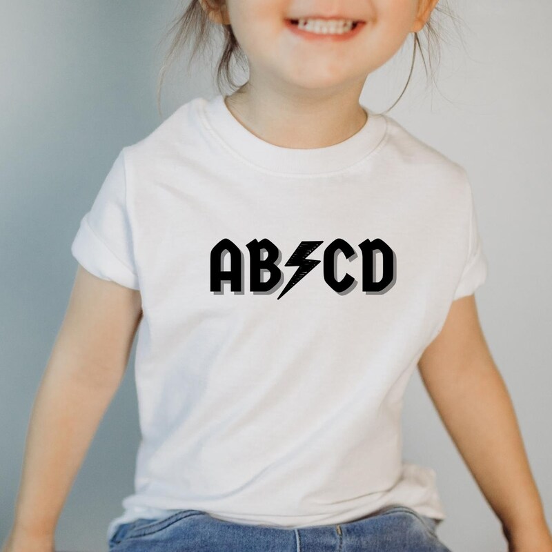 Abcd Toddler Shirt - Etsy