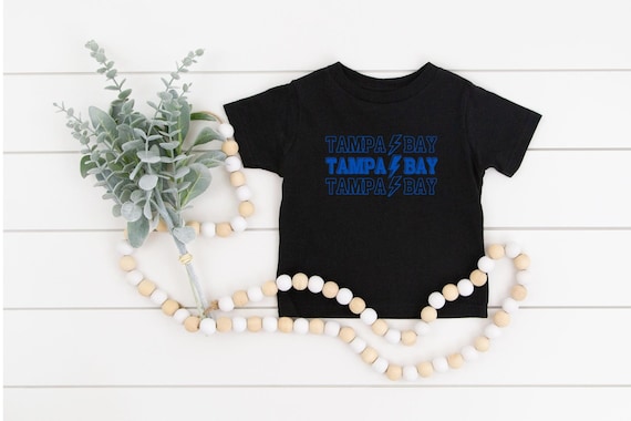 Tampa Bay Lightning Kids Bolts T shirt Toddler Champa Bay Tee TPA Shirt TB Lightning Lightning Hockey Etsy UK