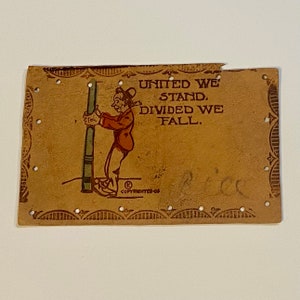 Antike lederne Postkarte 1906