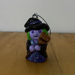 Hand-Painted Witch Ornament