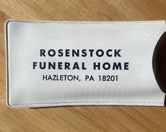 Vintage Funeral Home Rain Bonnet