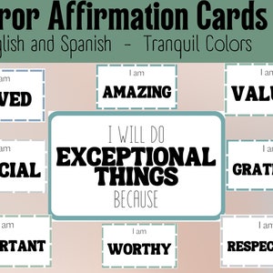 Affirmation Mirror Cards, Positive Affirmations Mirror, Positive Affirmations for the Classroom, Positive Affirmations Mirror Display