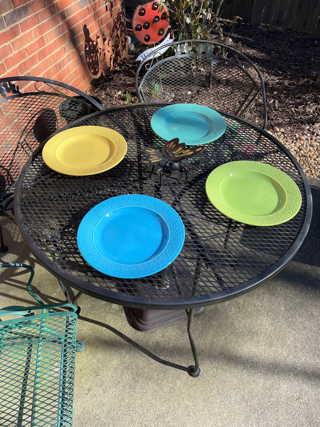 Disney Dinner Plates Set of 4 Made in Portugal Hidden Ears Etsy