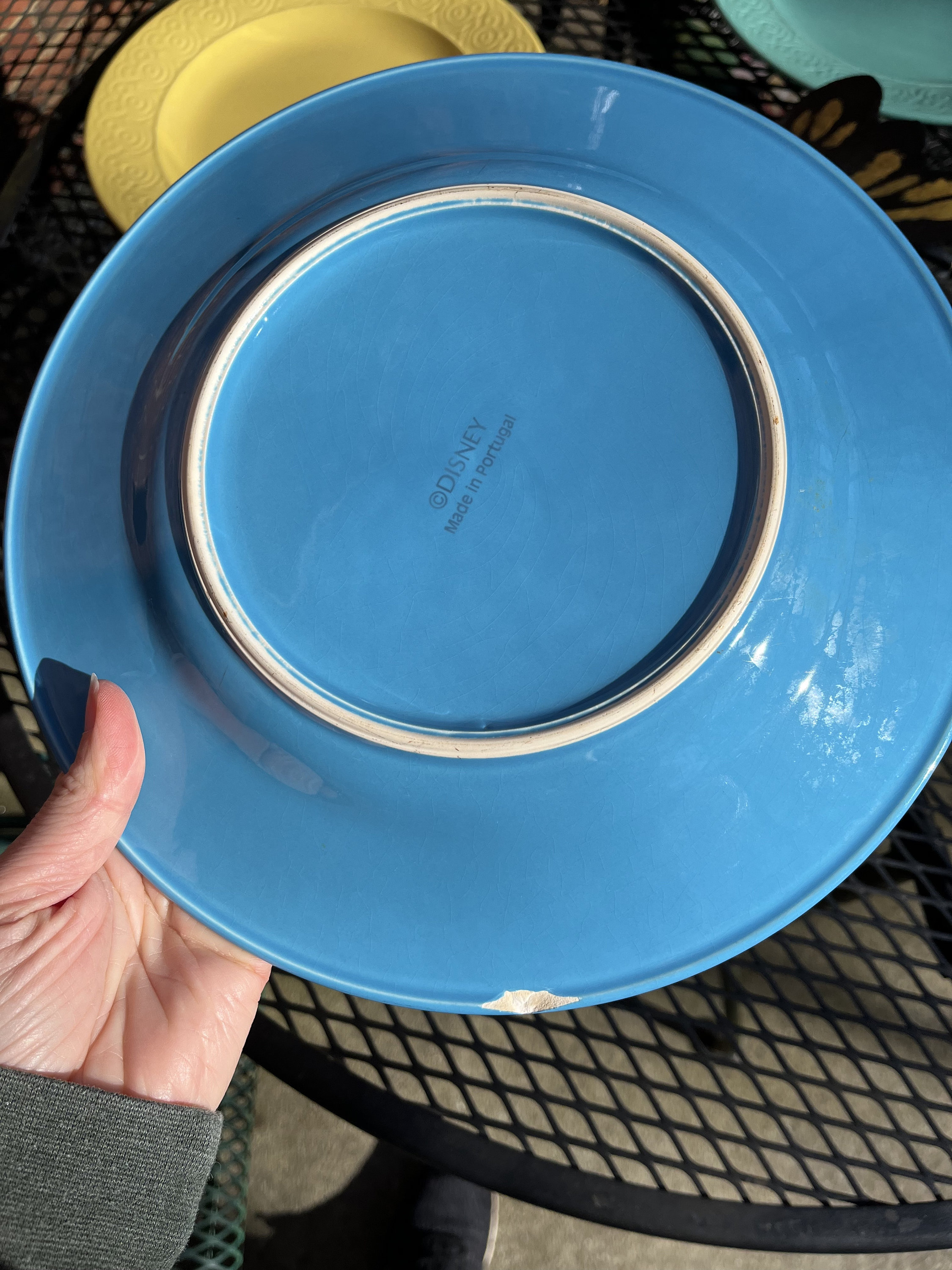 Disney Dinner Plates Set of 4 Made in Portugal Hidden Ears Etsy