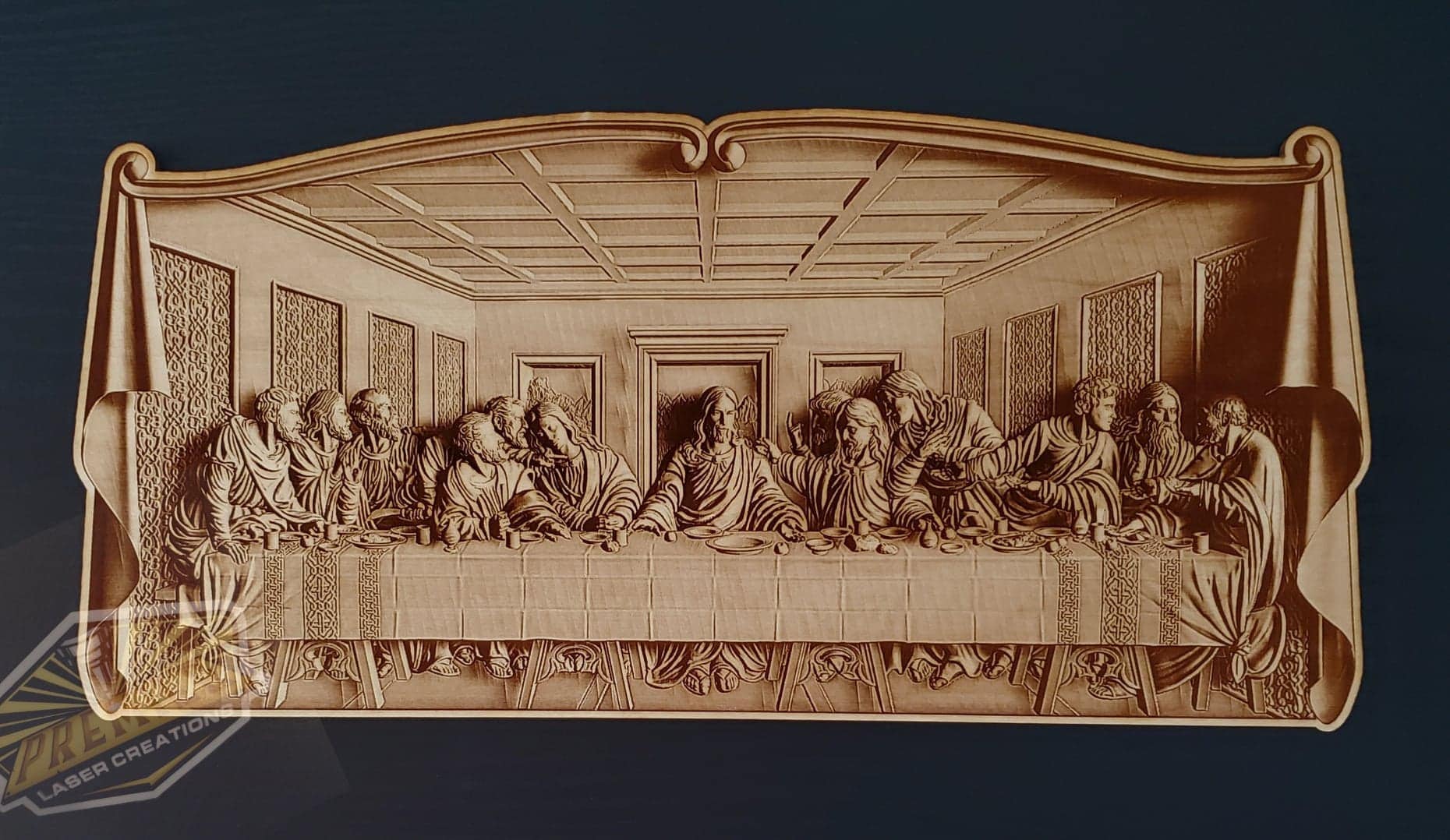 Last Supper Wall Art, Jesus Art, Faith Décor, Laser Engraved Sign, Wall