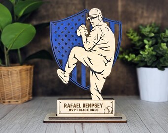 Personalized Baseball Sign, Stadium Series Baseball Signage, Baseball Gifts, Baseball Art, Baseball Decor, Baseball Display, Baseball Award
