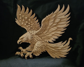 American Eagle, American Flag, Patriotic Decor, Patriotic Art, Patriotic Eagle, Patriotic Gifts, Mancave Decor, Garage Sign, Wood Sign