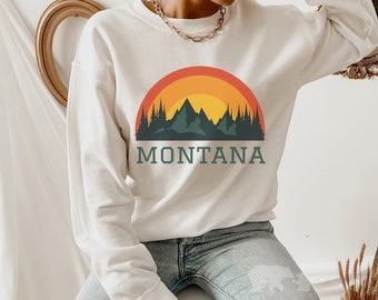 Montana Sweatshirt, Montana Shirt, Vintage Montana Sweatshirt, Montana Sweater, College Sweatshirt, Oversized Sweatshirt, Hiking Sweatshirt
