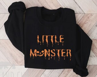 Little Monster Matching Family Halloween Sweatshirt, Momster Dadcula Matching Halloween Sweatshirts, Mommy and Me Halloween, Family Shirts