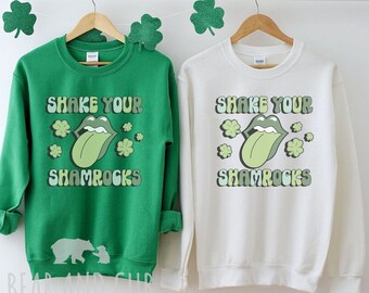 Shake Your Shamrocks Sweatshirt, St Patrick's Day Crewneck, Shamrock Sweatshirt, Green Crewneck, Saint Patricks Day Shirt, Lucky Sweatshirt