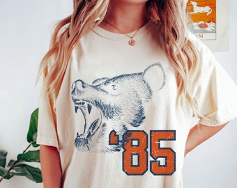 Vintage '85 Chicago Shirt, Retro Football Shirt, Men and Women Shirt, Throwback Chicago Tee, Chicago Fan Shirt, Illinois Tee, Comfort Colors