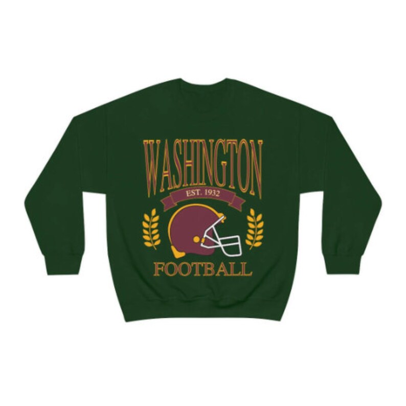 Vintage Washington Crewneck, Retro Football Sweatshirt, Men's and Women's Sweatshirt, Throwback Washington, Gameday Crewneck, Washington Tee image 10