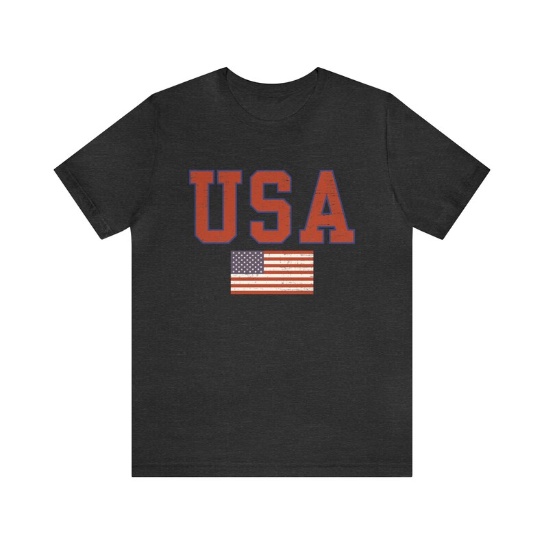 Vintage USA Tee, Retro Style USA Tshirt, Patriotic Shirt, 4th of July Party Outfit, Made in Usa Shirt, 4th Of July Tee, USA Unisex T-Shirt image 8