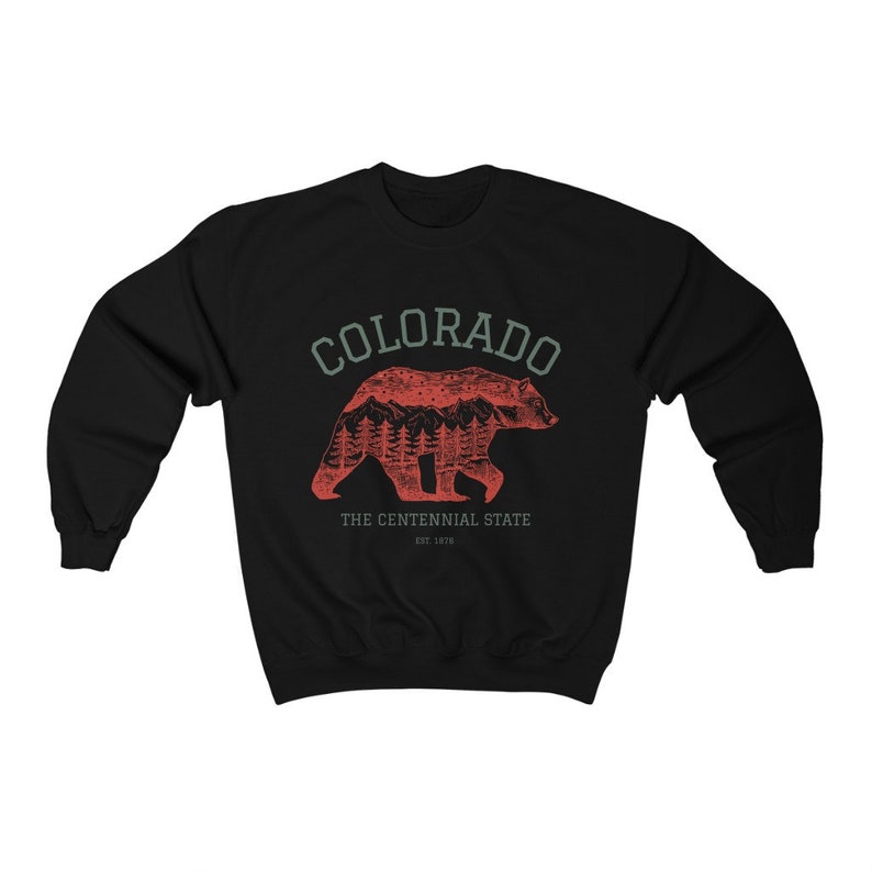 Colorado Crewneck Sweatshirt, Vintage Colorado Sweatshirt, Colorado Sweater, College Sweatshirt, Oversized Sweater, Hiking Shirt, Mountain T image 6
