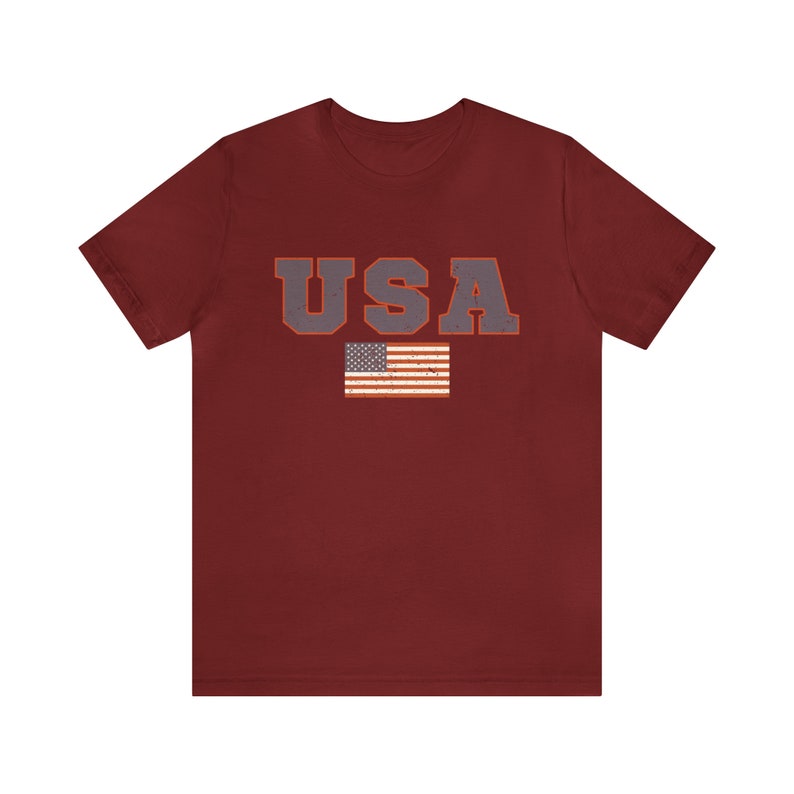 USA Flag Shirt, 4th of July Shirt, Oversized USA Tshirt, Vintage usa Shirt, Usa Flag Tee, Usa Graphic T-Shirt, USA Unisex Short Sleeve Tee image 6