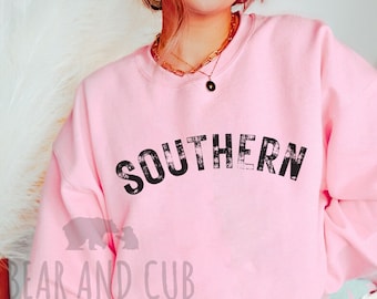 Southern Sweatshirt, Southern Crewneck, Southern Travel Gift, Southerner Tee, Southern Souvenir, Vintage Southern Tee, Trendy Varsity Shirt