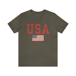 Vintage USA Tee, Retro Style USA Tshirt, Patriotic Shirt, 4th of July Party Outfit, Made in Usa Shirt, 4th Of July Tee, USA Unisex T-Shirt image 6