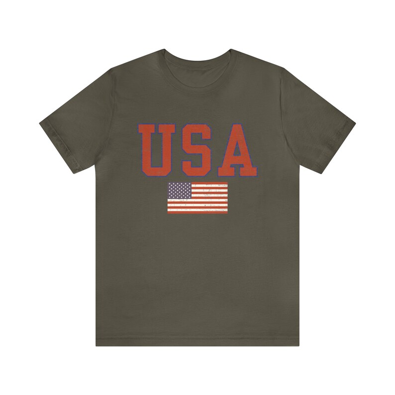 Vintage USA Tee, Retro Style USA Tshirt, Patriotic Shirt, 4th of July Party Outfit, Made in Usa Shirt, 4th Of July Tee, USA Unisex T-Shirt image 6