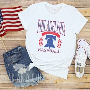 Philadelphia Baseball T-Shirt, Philadelphia Shirt, Bella+Canvas 3001, Trendy Baseball Shirt, Philly Fan Shirt, Philadelphia Gear, Baseball