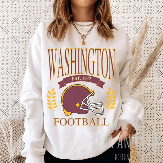 Vintage Washington Crewneck, Retro Football Sweatshirt, Men's and Women's Sweatshirt, Throwback Washington, Gameday Crewneck, Washington Tee