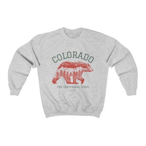 Colorado Crewneck Sweatshirt, Vintage Colorado Sweatshirt, Colorado Sweater, College Sweatshirt, Oversized Sweater, Hiking Shirt, Mountain T image 8