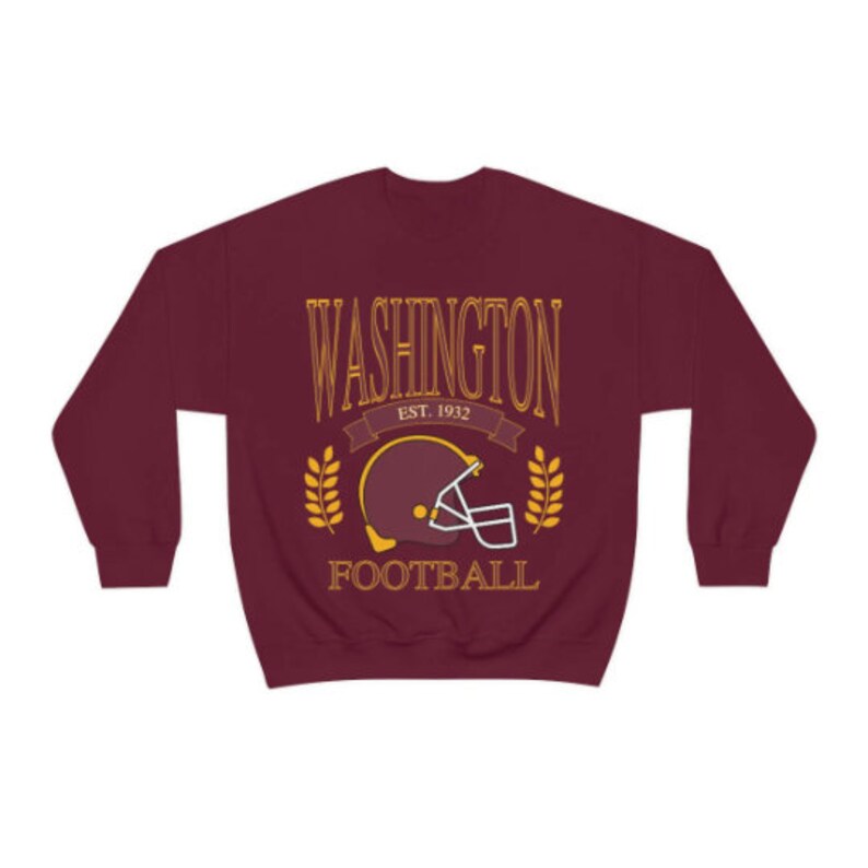 Vintage Washington Crewneck, Retro Football Sweatshirt, Men's and Women's Sweatshirt, Throwback Washington, Gameday Crewneck, Washington Tee image 5