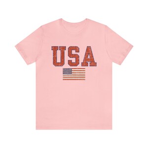 Vintage USA Tee, Retro Style USA Tshirt, Patriotic Shirt, 4th of July Party Outfit, Made in Usa Shirt, 4th Of July Tee, USA Unisex T-Shirt image 10