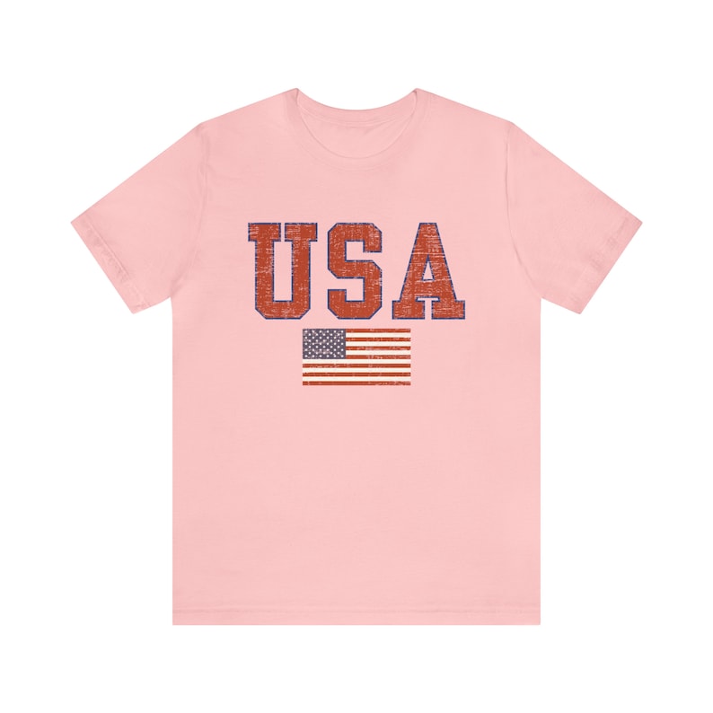 Vintage USA Tee, Retro Style USA Tshirt, Patriotic Shirt, 4th of July Party Outfit, Made in Usa Shirt, 4th Of July Tee, USA Unisex T-Shirt image 10