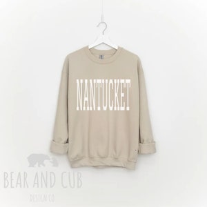 Oversized Nantucket Sweatshirt, Throwback Nantucket Crewneck Sweatshirt, Nantucket Shirt, Nantucket Gift, Nantucket Island Crewneck, Boston
