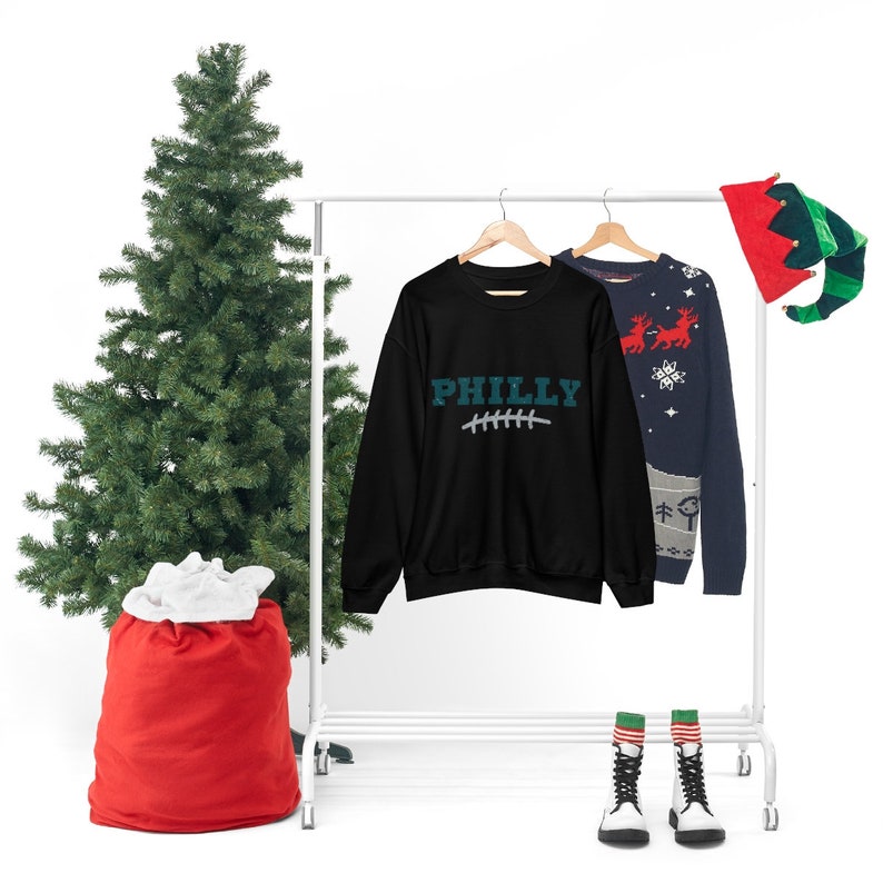Vintage Philadelphia Football Crewneck Sweatshirt, Distressed Philly Sweatshirt, Philadelphia Fan Crewneck Shirt,Philly Gift,Philly Game Day Black