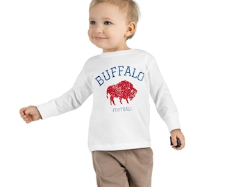 Vintage Style Buffalo Football Toddler Sweatshirt, Buffalo Toddler Crewneck, New York Football, Buffalo Kid's Sweatshirt, Buffalo Crewneck
