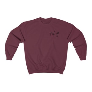 F*ck Off Sweatshirt, Women's and Men's Fleece Crewneck, Adult Humor Sweatshirt, Soft Sweatshirt, Funny Sweatshirts for Women, Mental Health Maroon